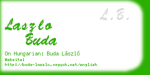 laszlo buda business card